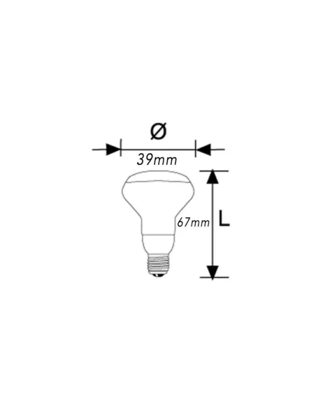 Ampoule LED réfléchissante R39 E14 3W 220-240V 2700K